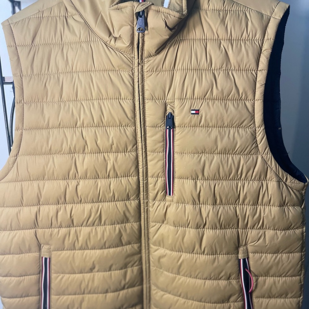 Tommy Hilfiger zip up vest.